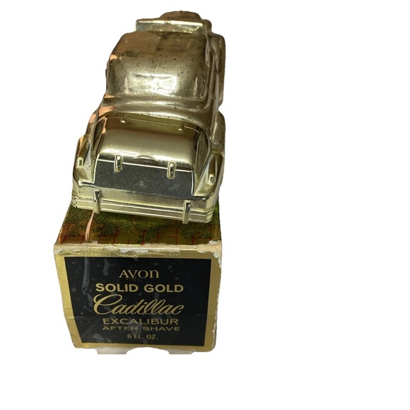 Avon Solid Gold Cadillac Excalibur After Shave Cologne Vintage Almost Full - Picture 4 of 7